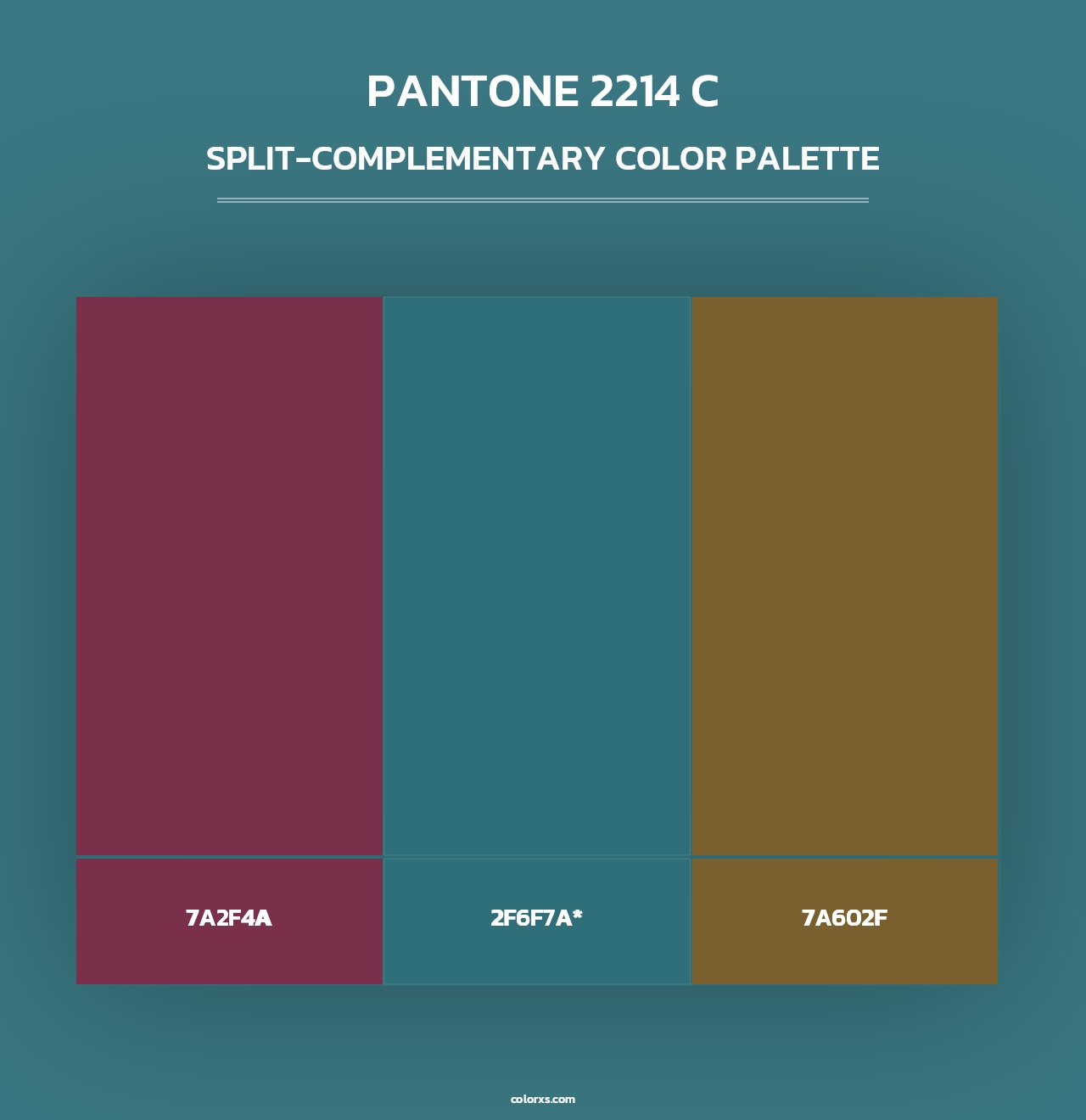 PANTONE 2214 C - Split-Complementary Color Palette
