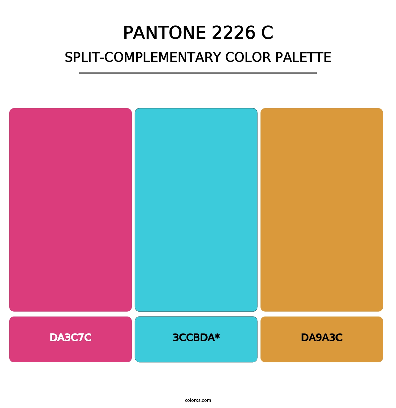 PANTONE 2226 C - Split-Complementary Color Palette