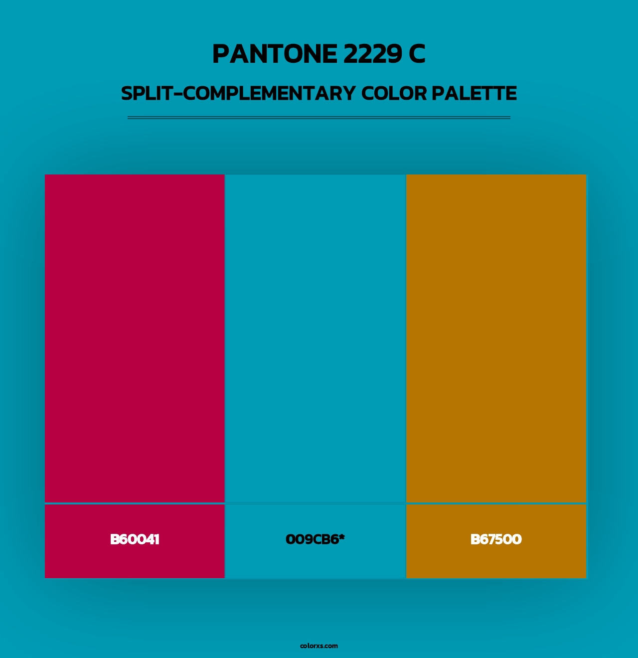 PANTONE 2229 C - Split-Complementary Color Palette