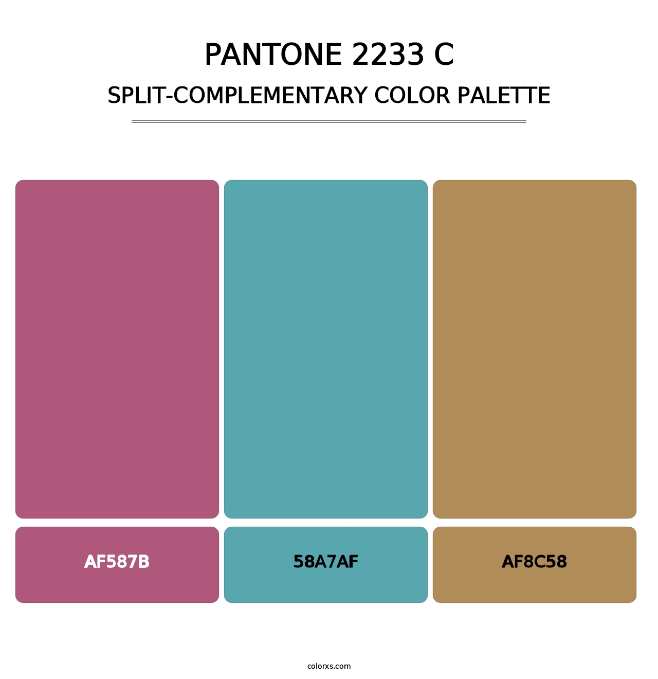 PANTONE 2233 C - Split-Complementary Color Palette