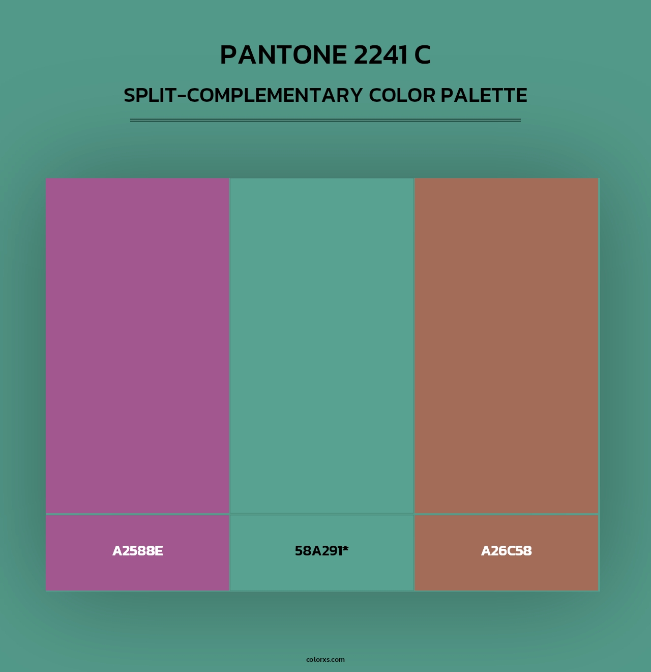 PANTONE 2241 C - Split-Complementary Color Palette