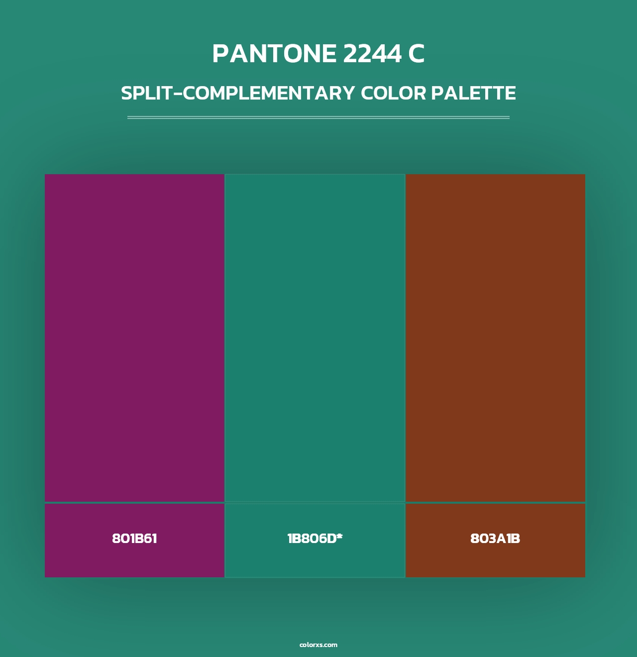 PANTONE 2244 C - Split-Complementary Color Palette