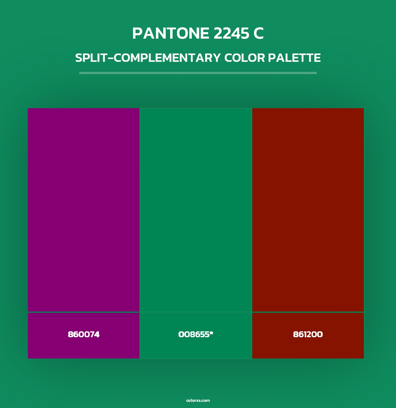 PANTONE 2245 C - Split-Complementary Color Palette