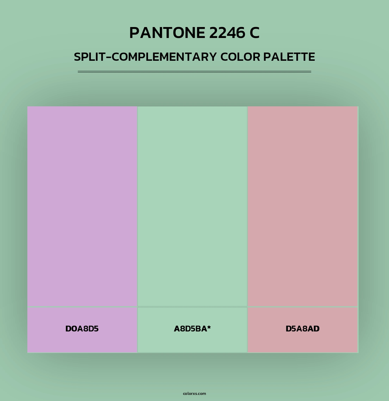 PANTONE 2246 C - Split-Complementary Color Palette
