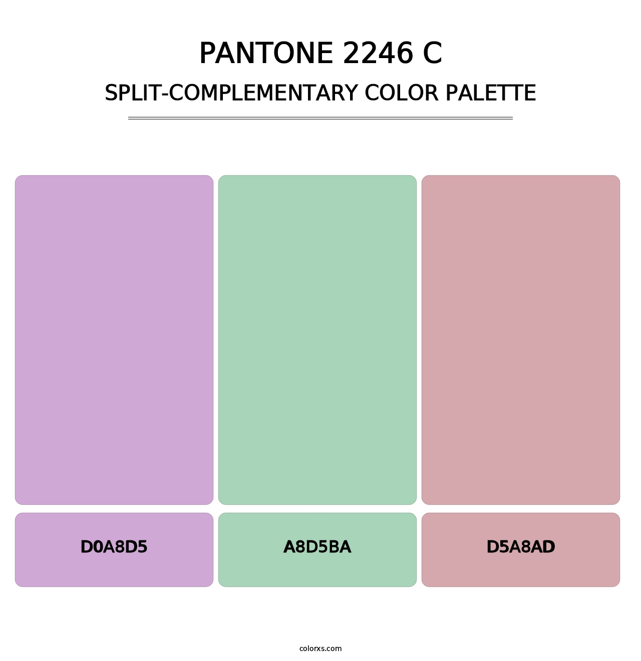 PANTONE 2246 C - Split-Complementary Color Palette