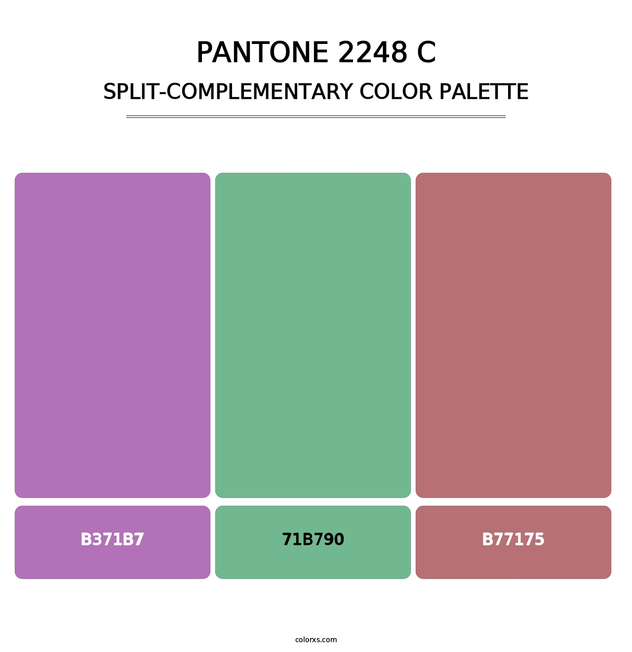 PANTONE 2248 C - Split-Complementary Color Palette