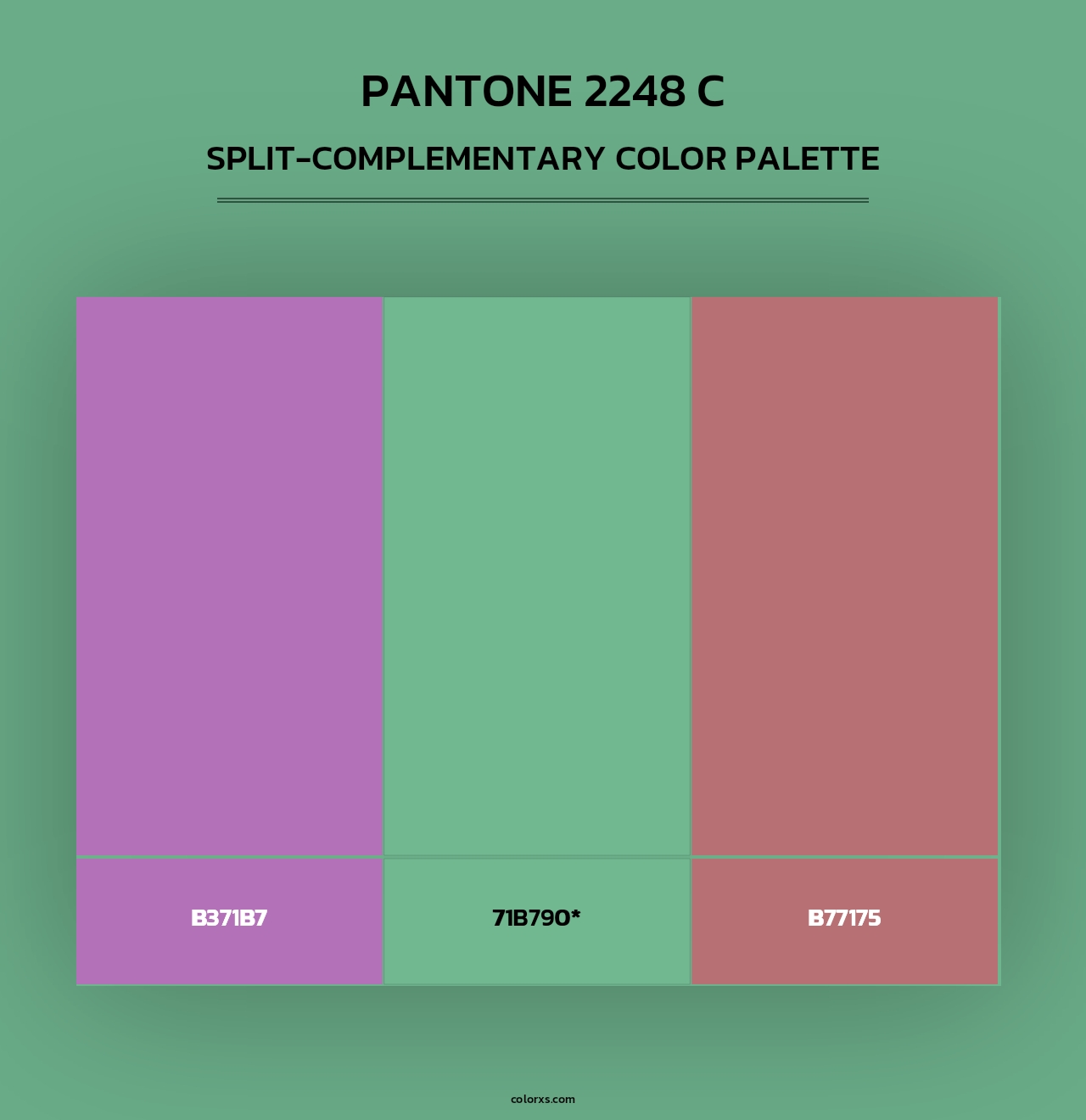 PANTONE 2248 C - Split-Complementary Color Palette