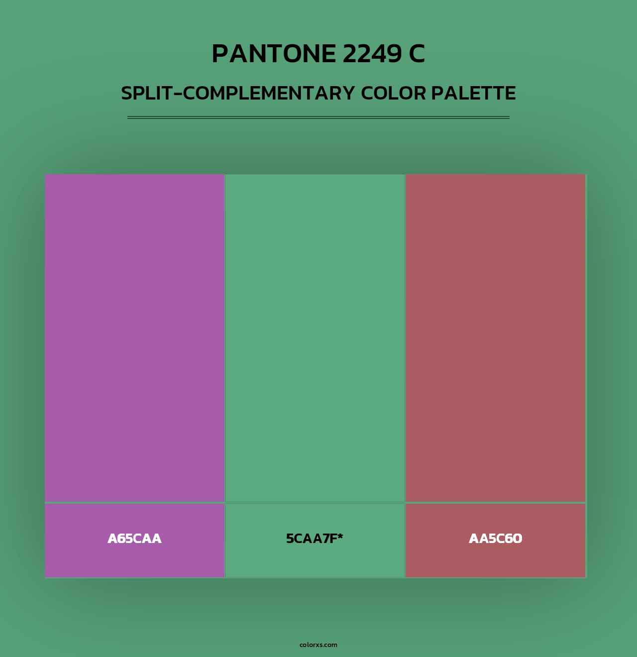 PANTONE 2249 C - Split-Complementary Color Palette