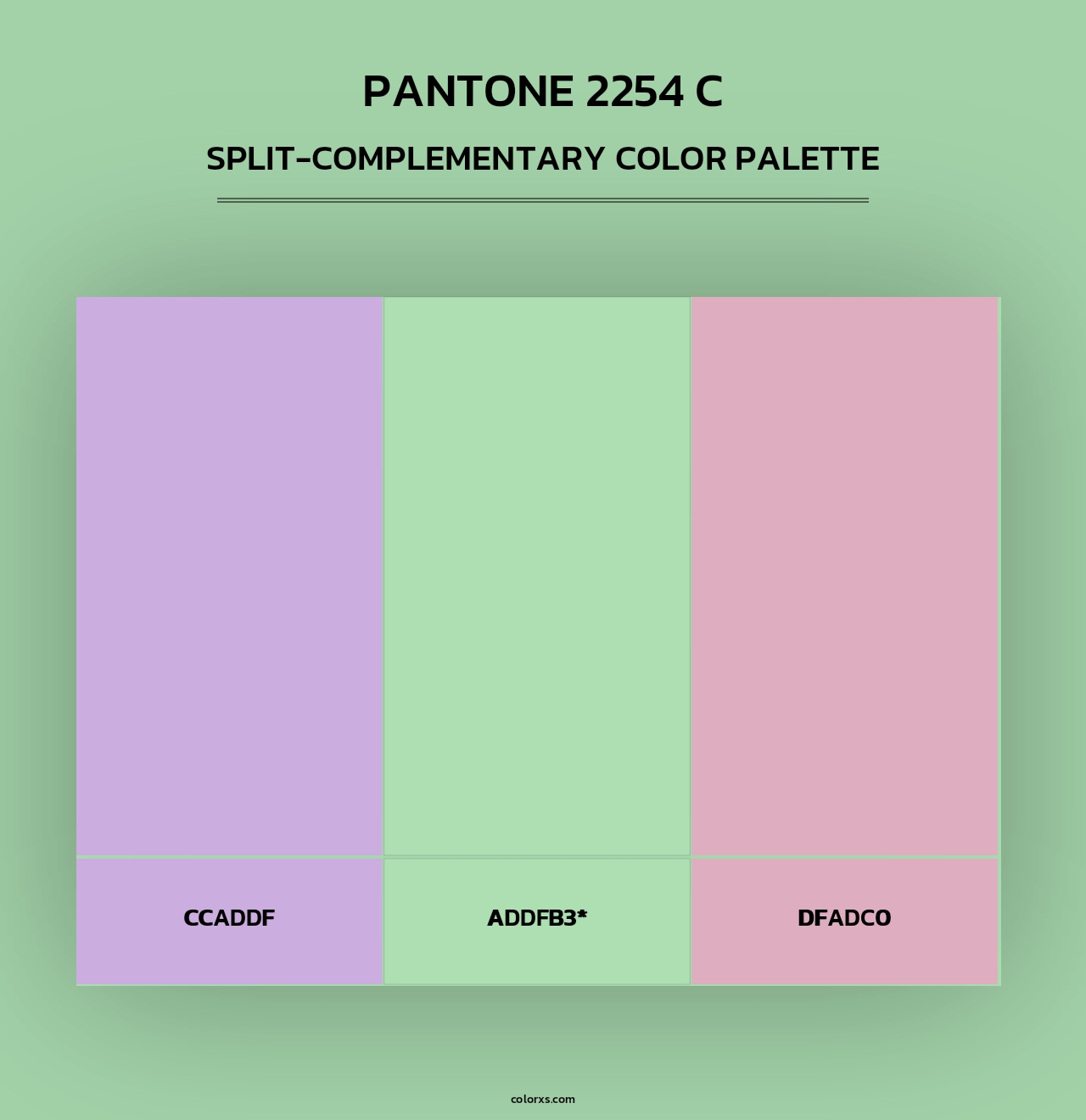 PANTONE 2254 C - Split-Complementary Color Palette