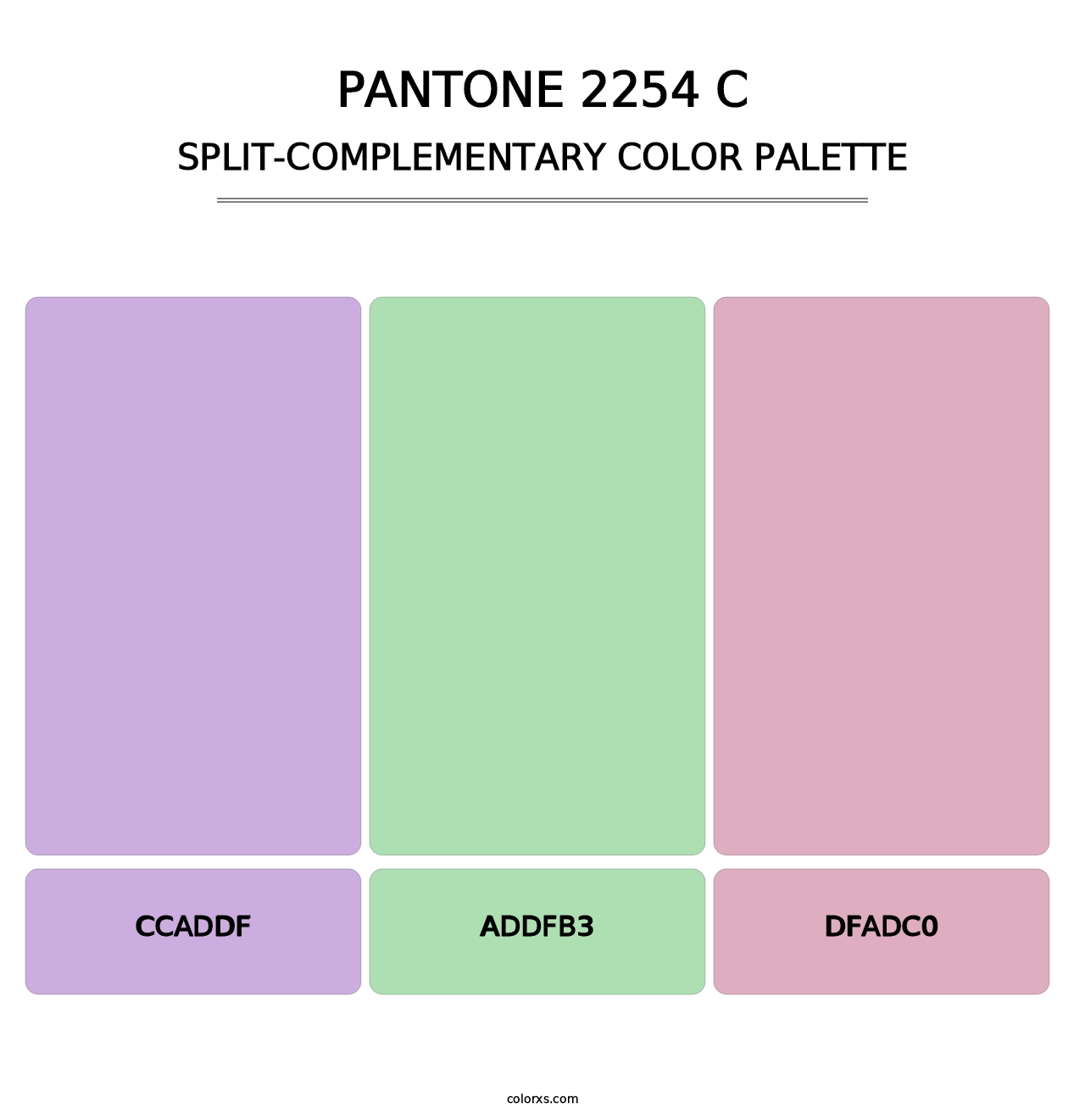 PANTONE 2254 C - Split-Complementary Color Palette