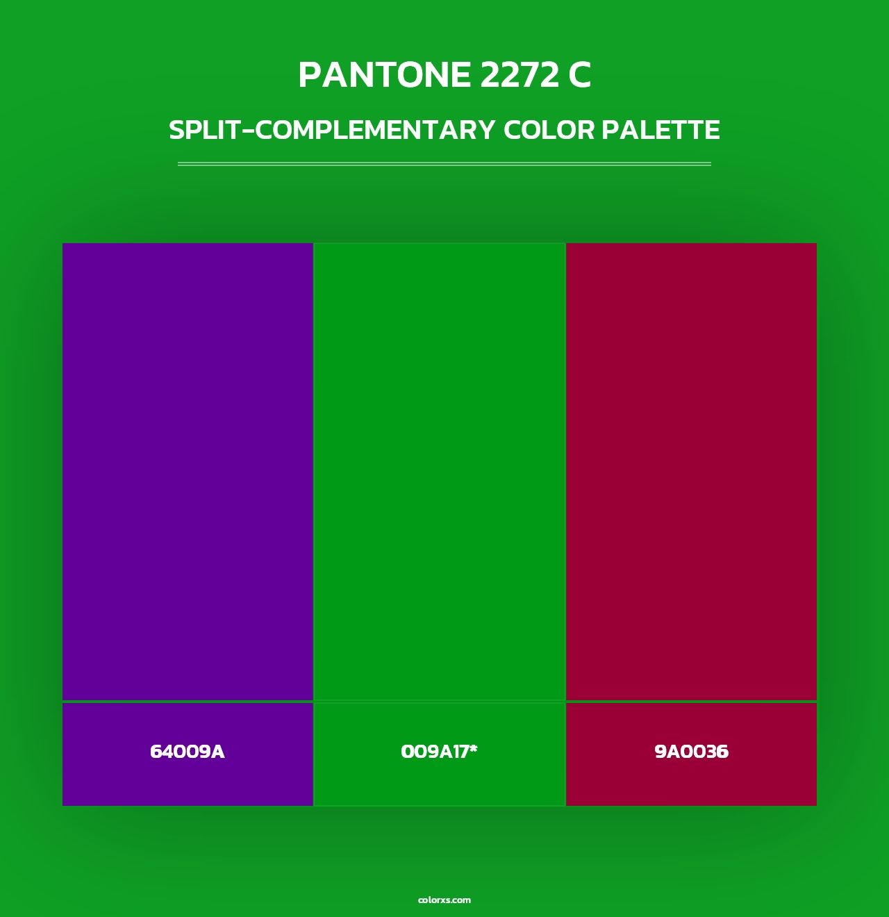 PANTONE 2272 C - Split-Complementary Color Palette