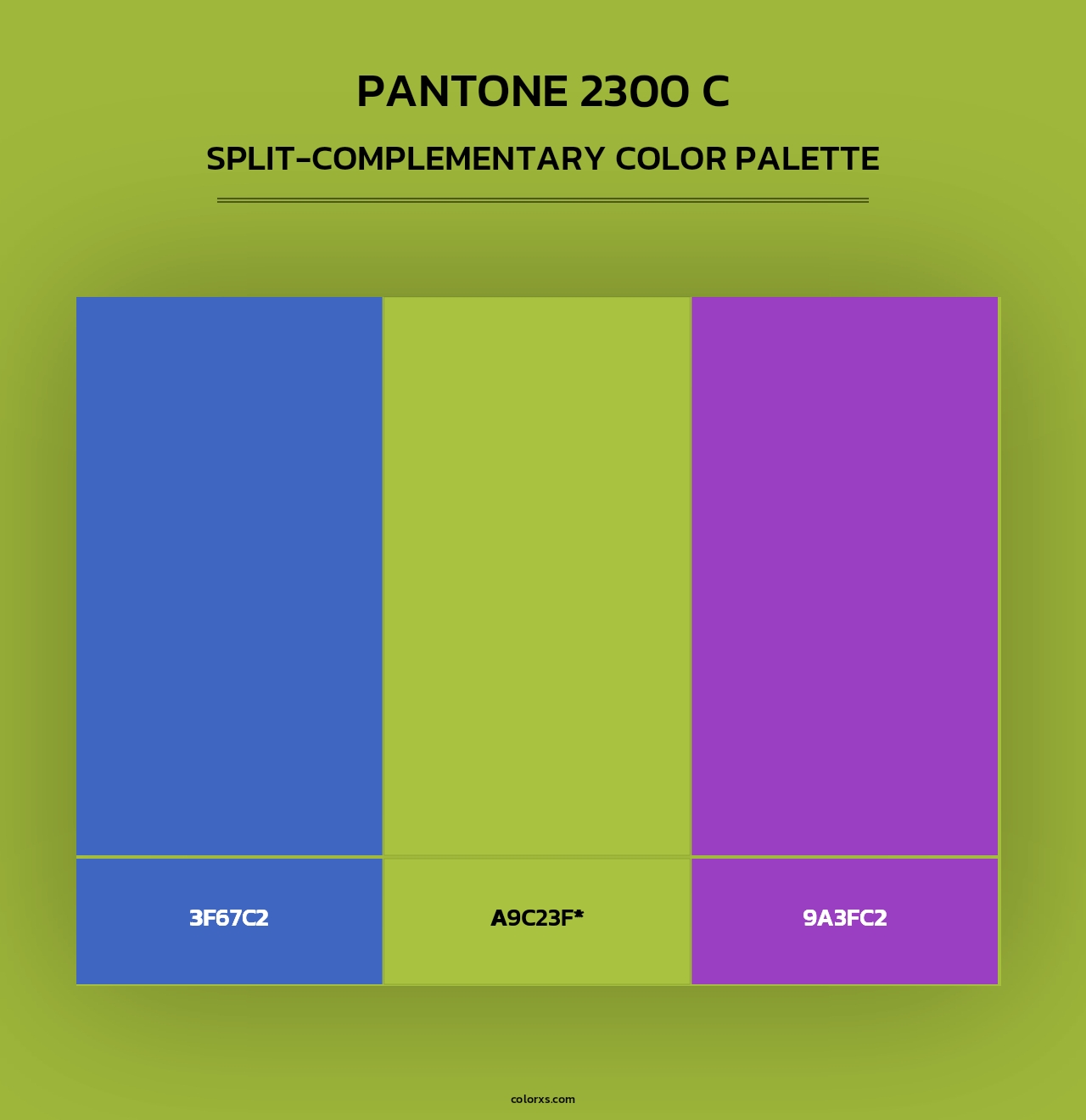 PANTONE 2300 C - Split-Complementary Color Palette