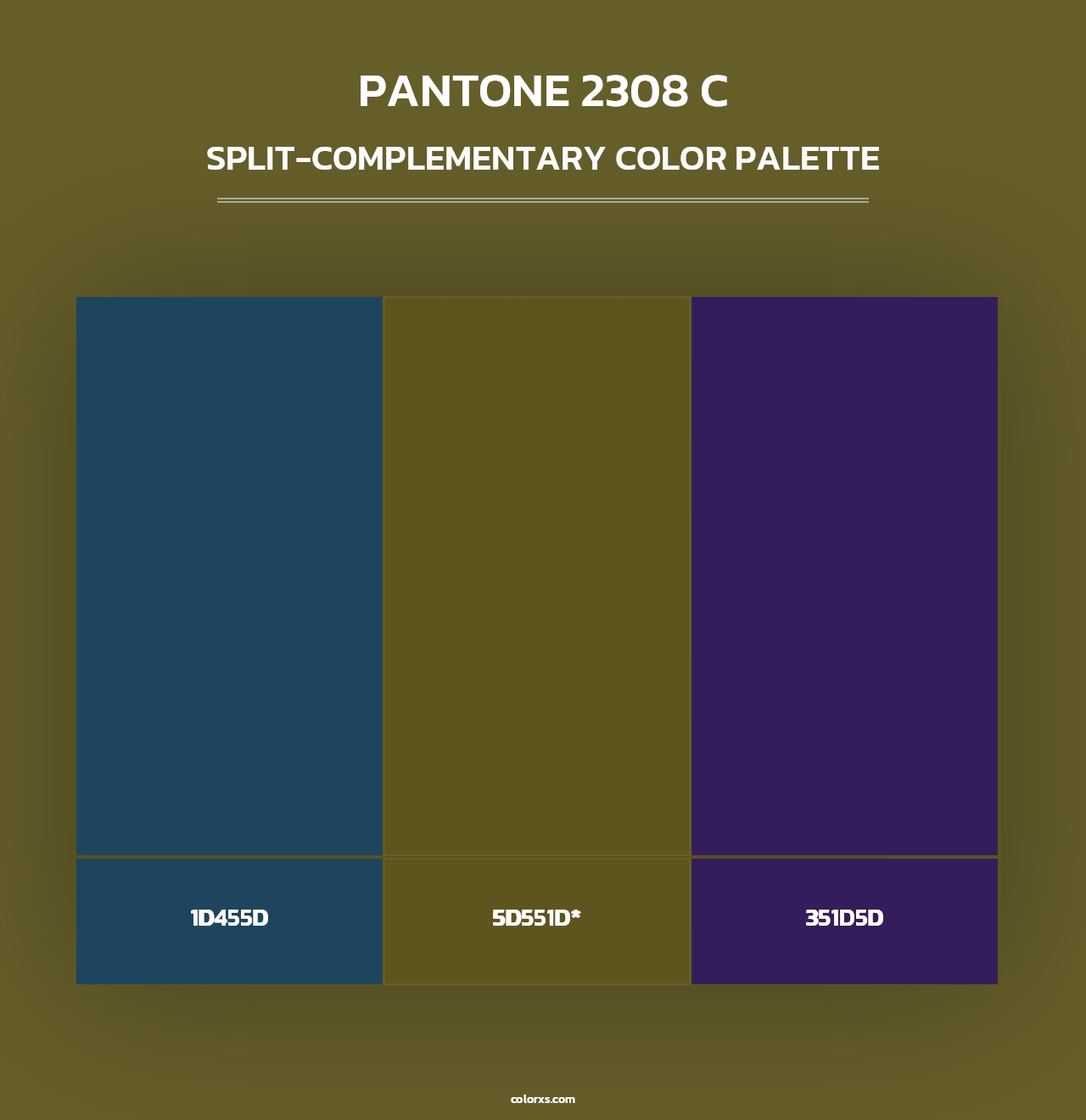 PANTONE 2308 C - Split-Complementary Color Palette