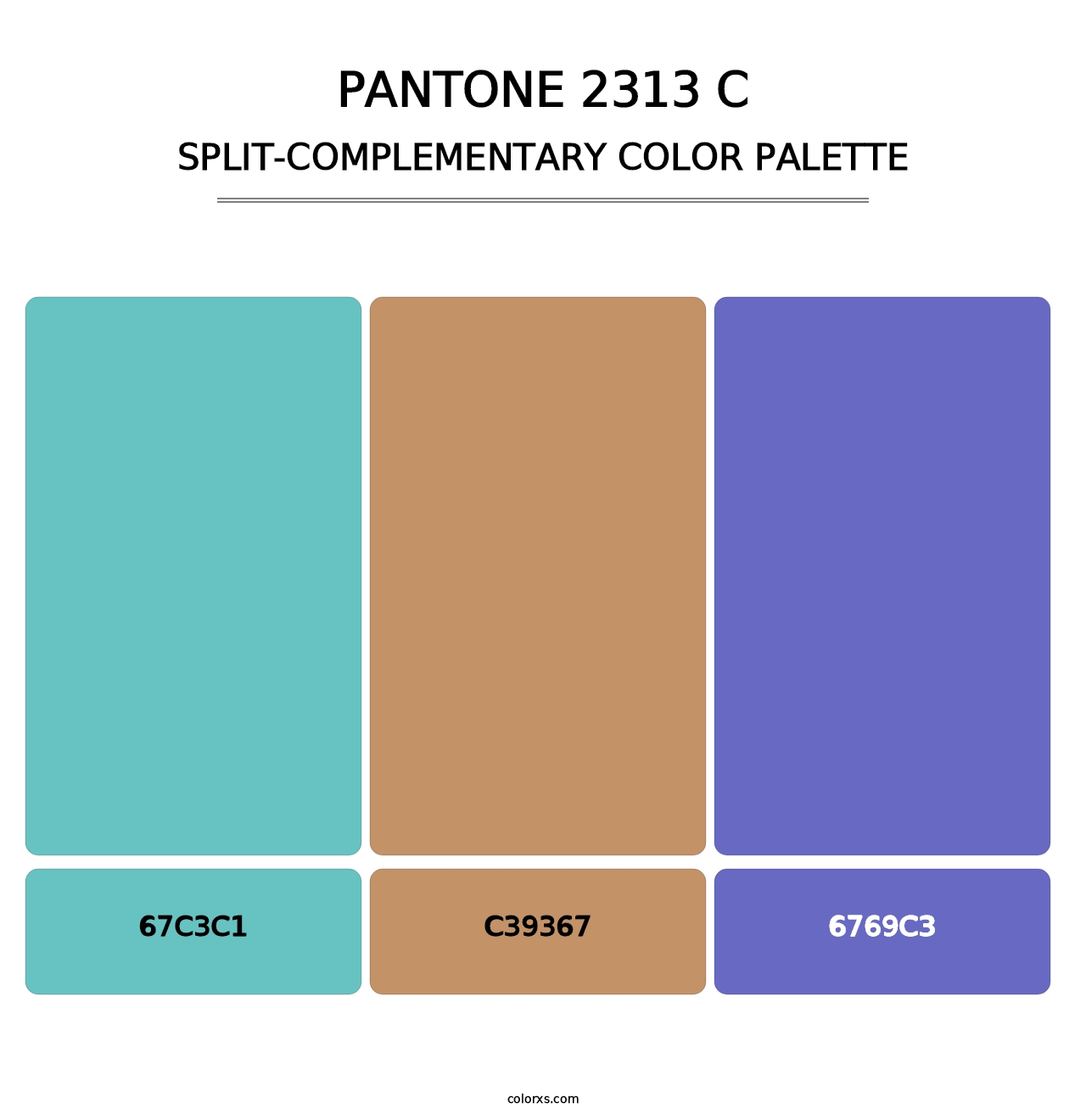 PANTONE 2313 C - Split-Complementary Color Palette