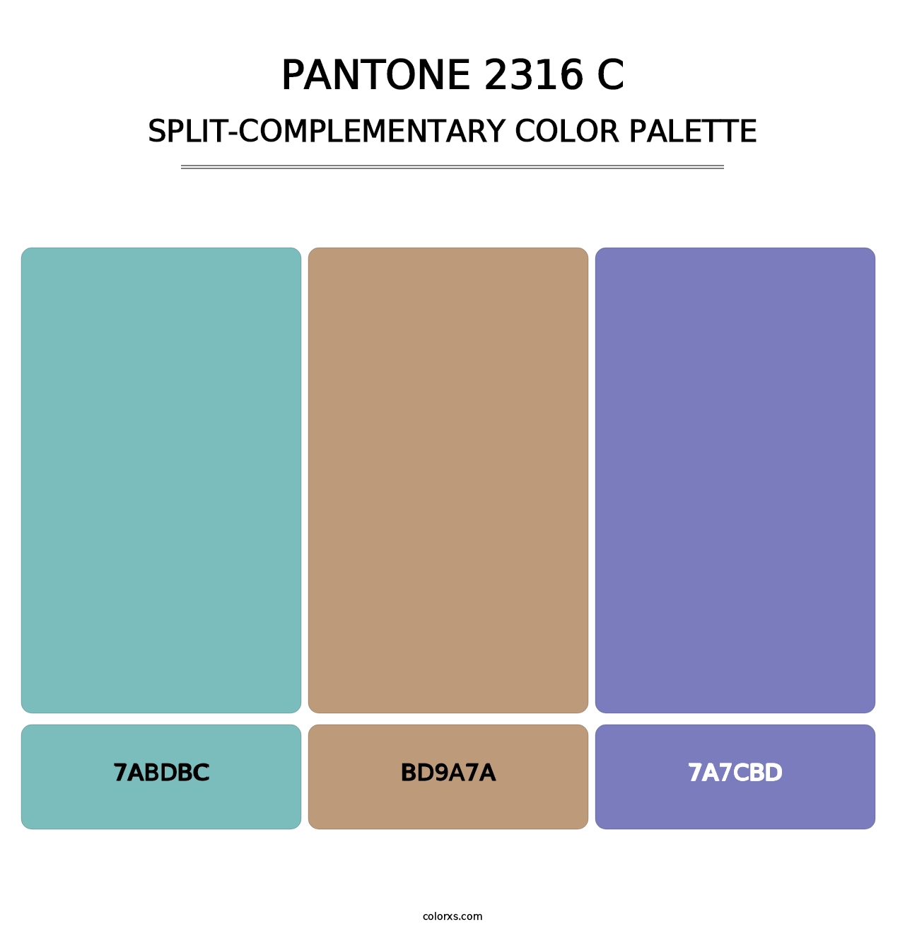 PANTONE 2316 C - Split-Complementary Color Palette