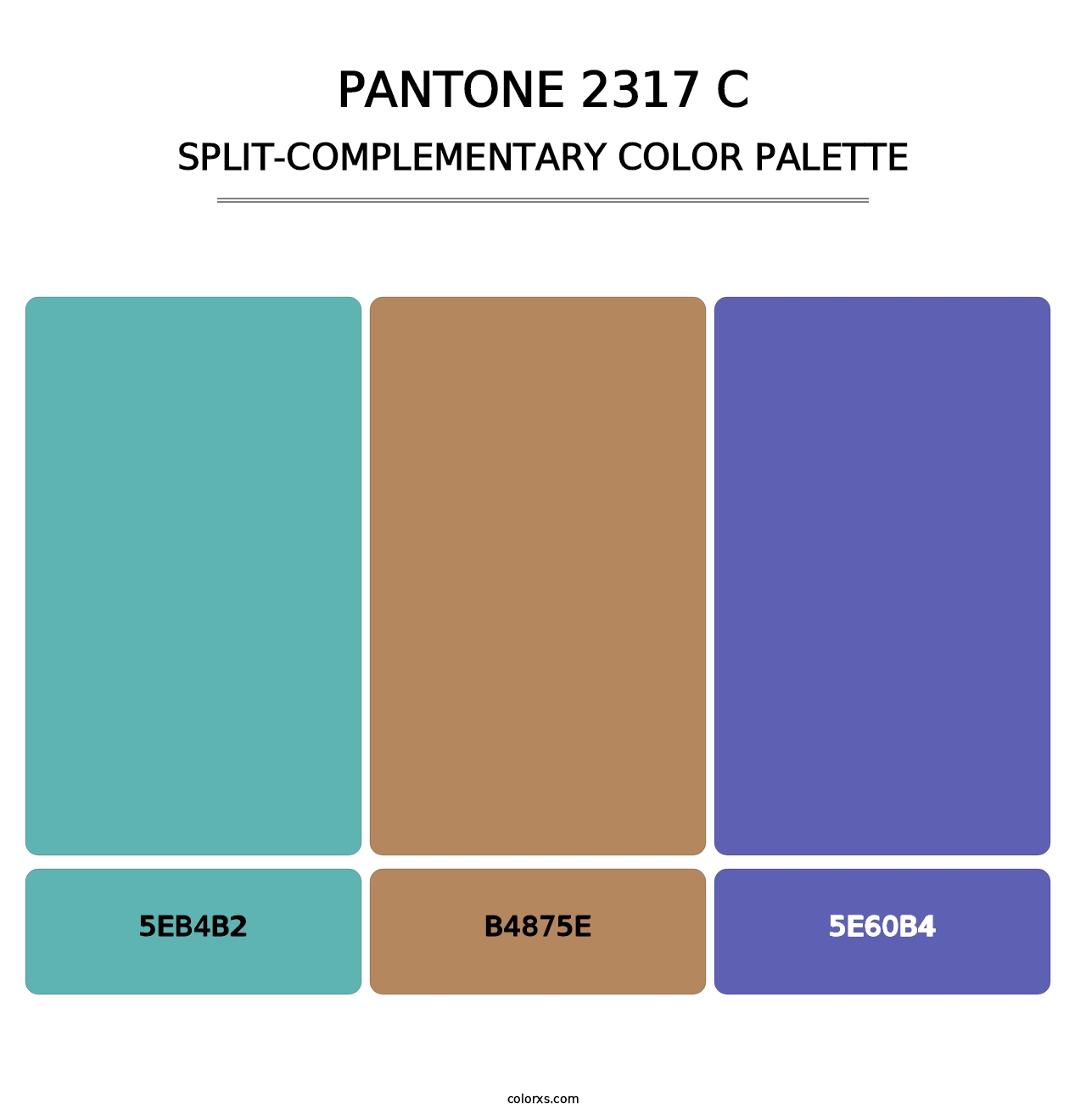 PANTONE 2317 C - Split-Complementary Color Palette