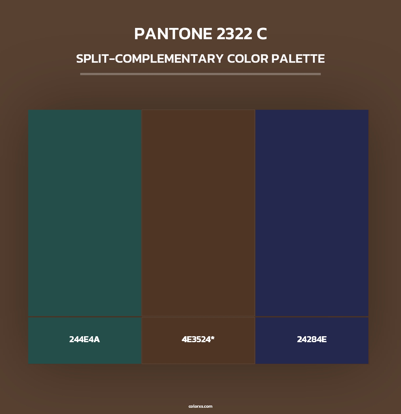 PANTONE 2322 C - Split-Complementary Color Palette