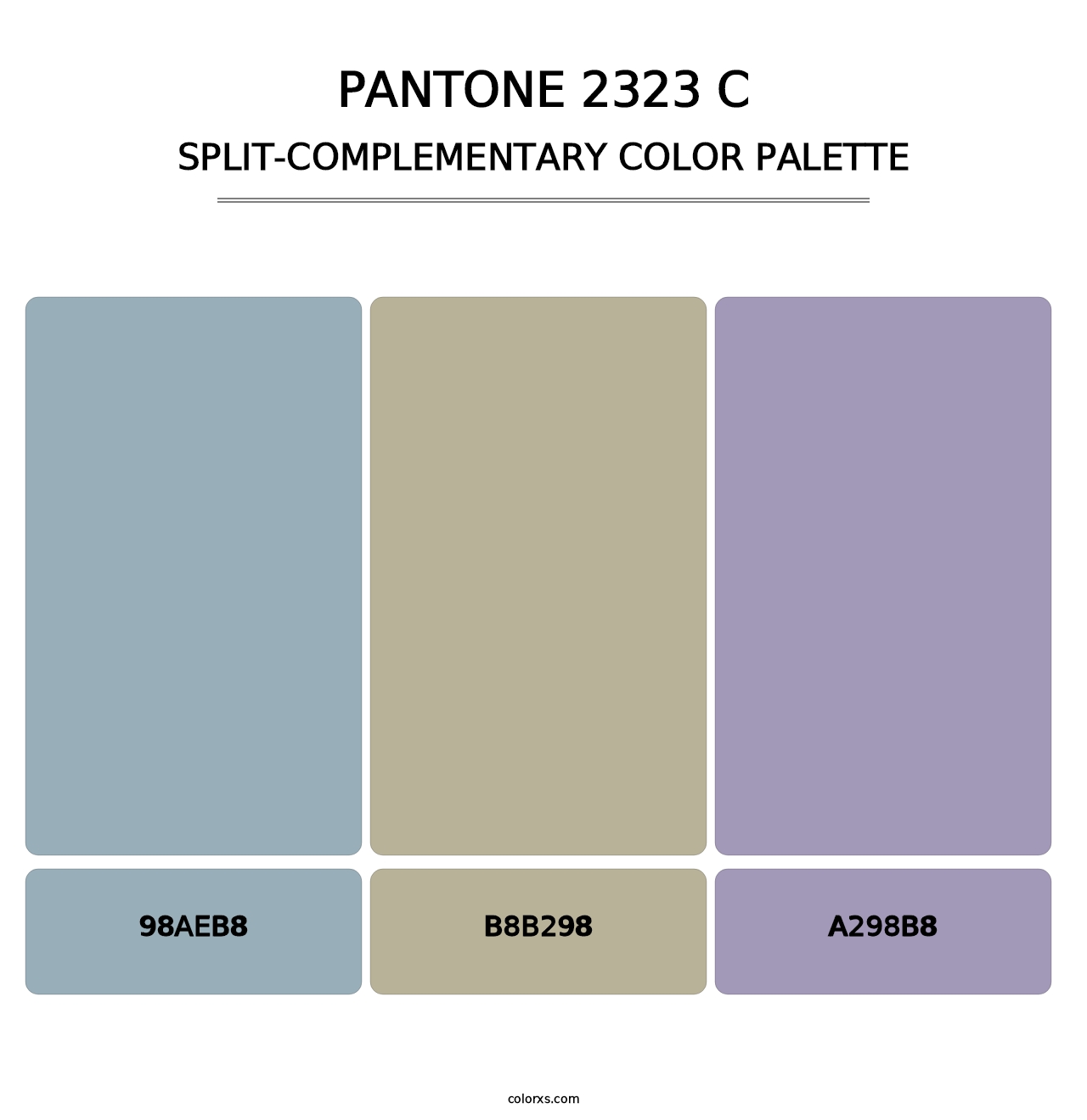 PANTONE 2323 C - Split-Complementary Color Palette