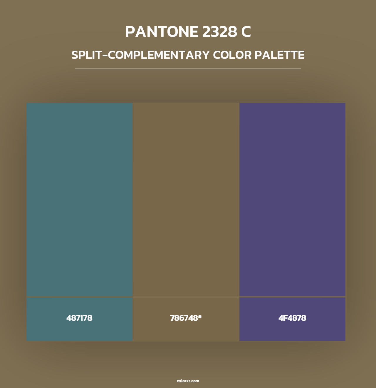 PANTONE 2328 C - Split-Complementary Color Palette