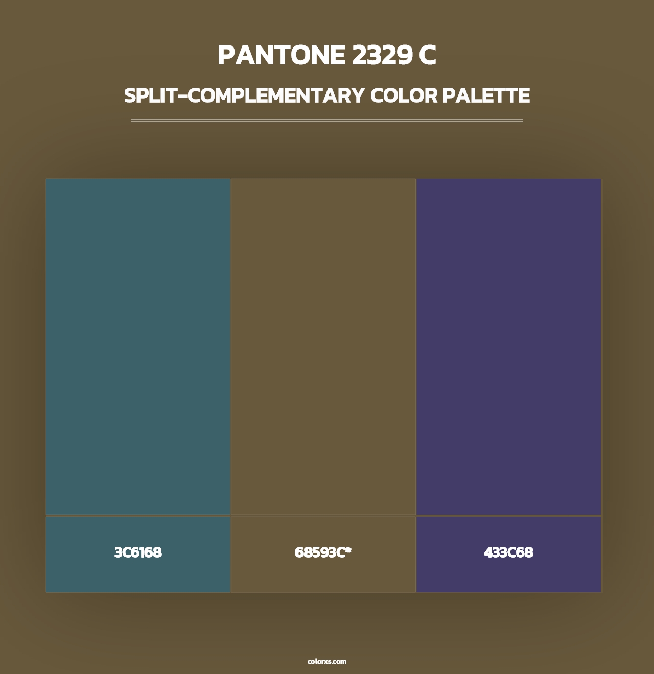 PANTONE 2329 C - Split-Complementary Color Palette