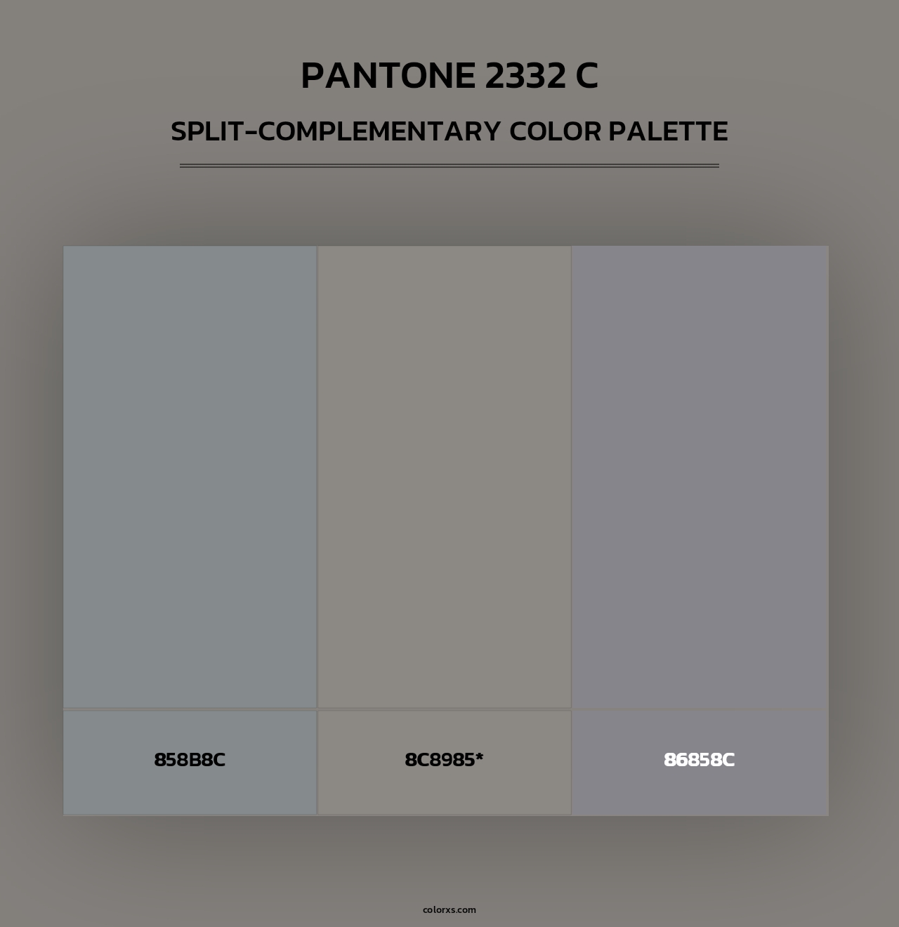 PANTONE 2332 C - Split-Complementary Color Palette