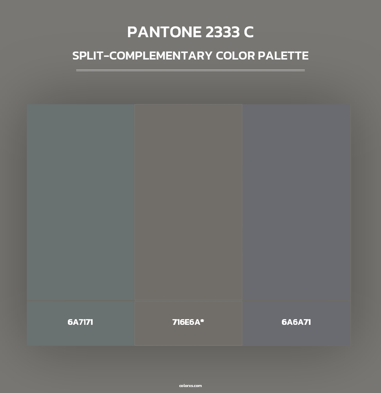 PANTONE 2333 C - Split-Complementary Color Palette
