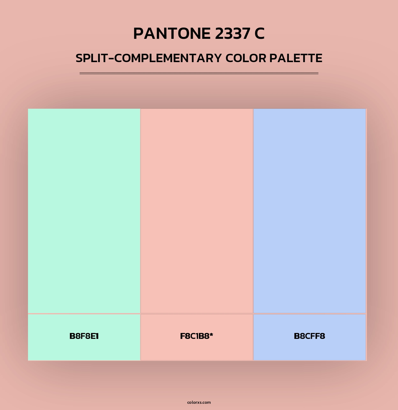 PANTONE 2337 C - Split-Complementary Color Palette