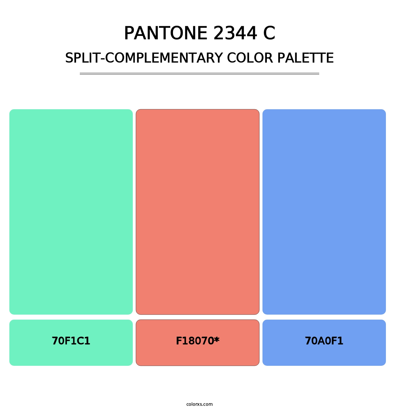 PANTONE 2344 C - Split-Complementary Color Palette