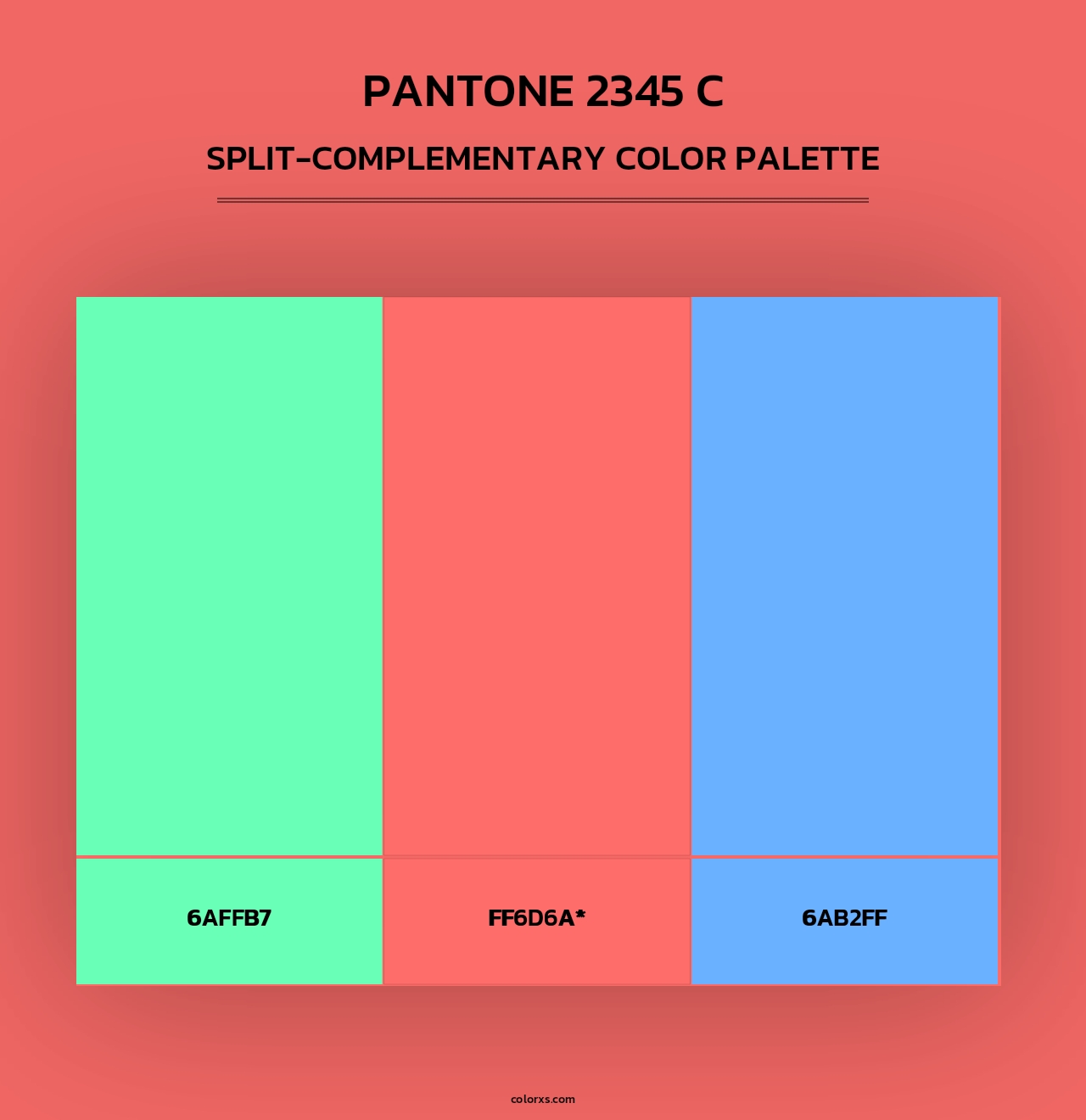 PANTONE 2345 C - Split-Complementary Color Palette