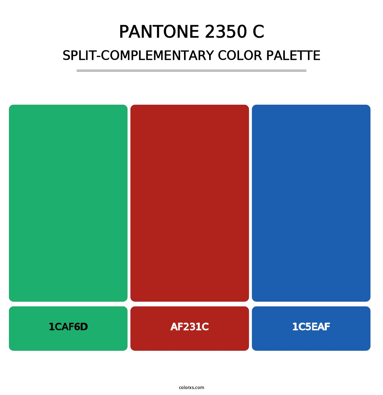 PANTONE 2350 C - Split-Complementary Color Palette