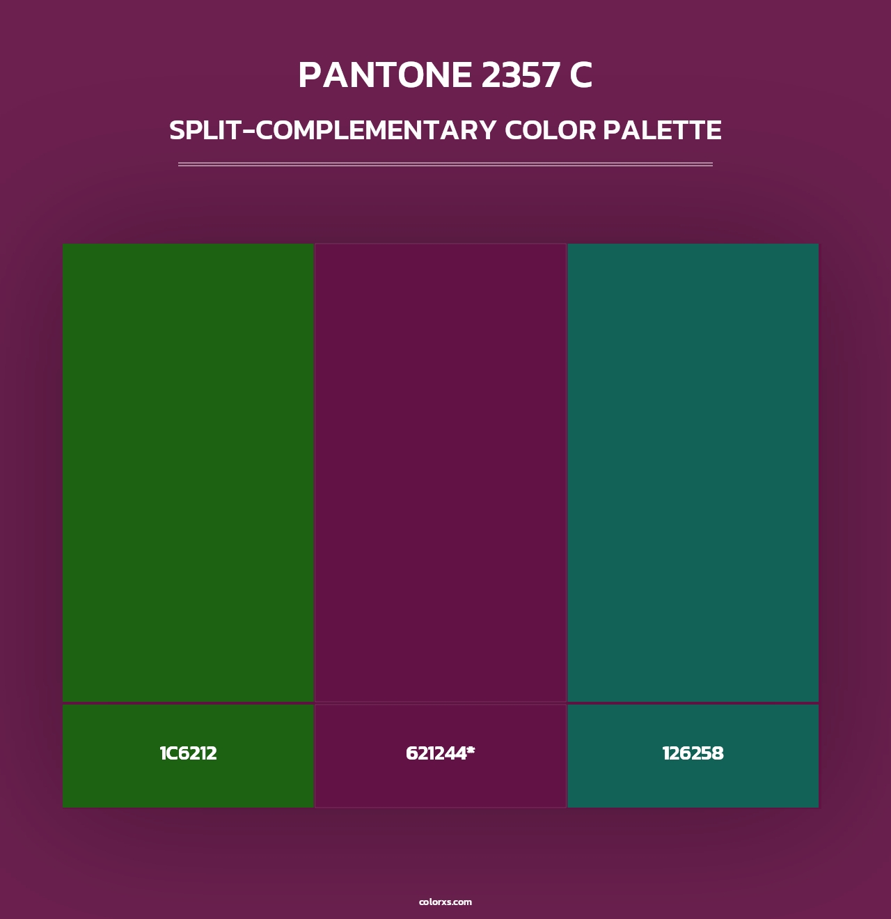PANTONE 2357 C - Split-Complementary Color Palette