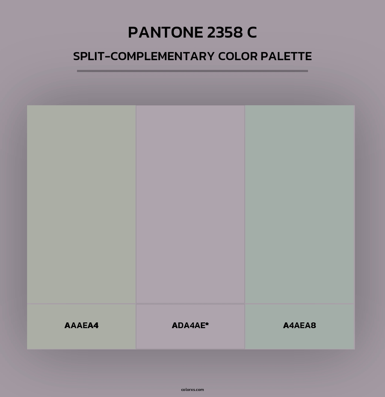 PANTONE 2358 C - Split-Complementary Color Palette