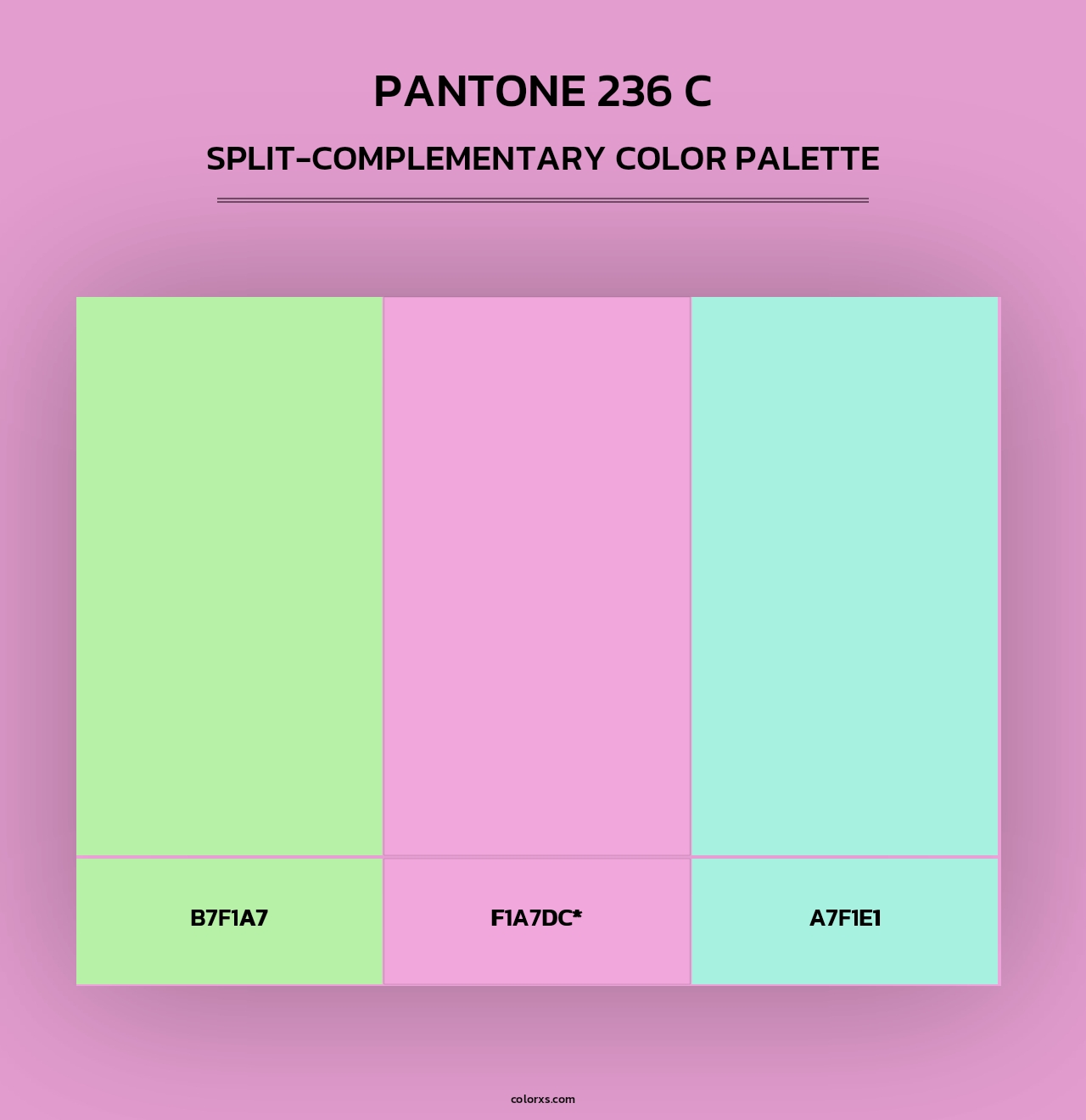 PANTONE 236 C - Split-Complementary Color Palette