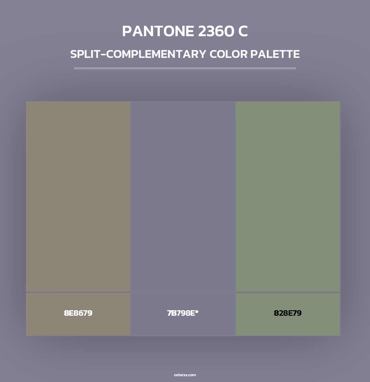 PANTONE 2360 C - Split-Complementary Color Palette