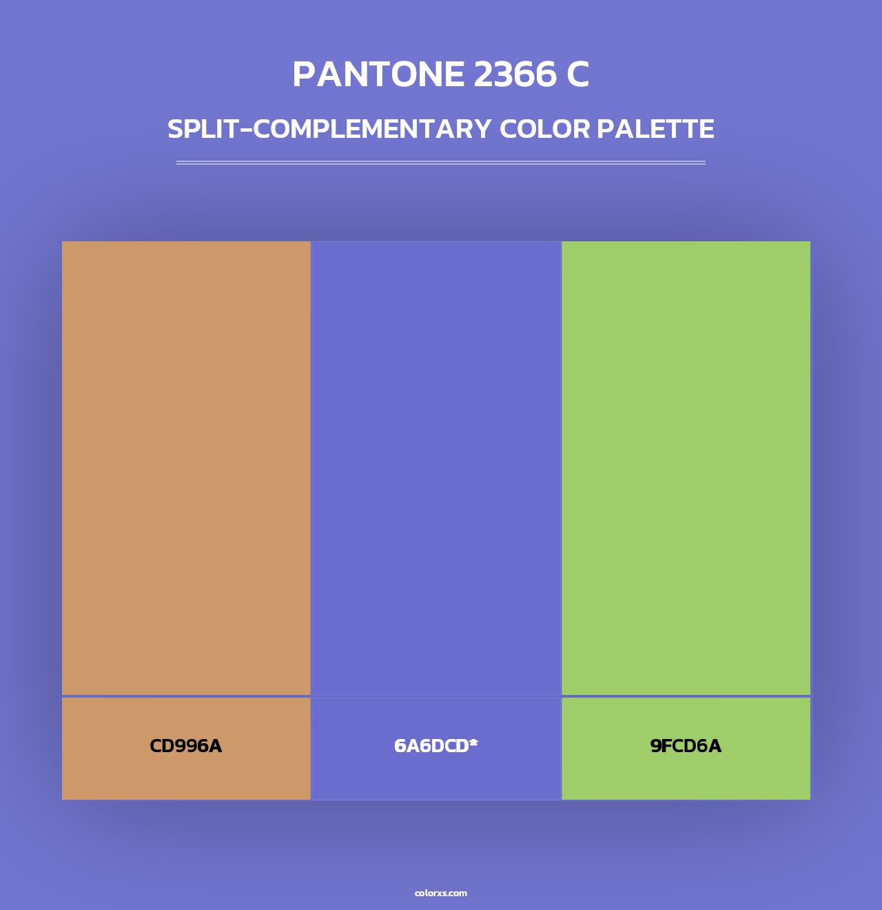 PANTONE 2366 C - Split-Complementary Color Palette