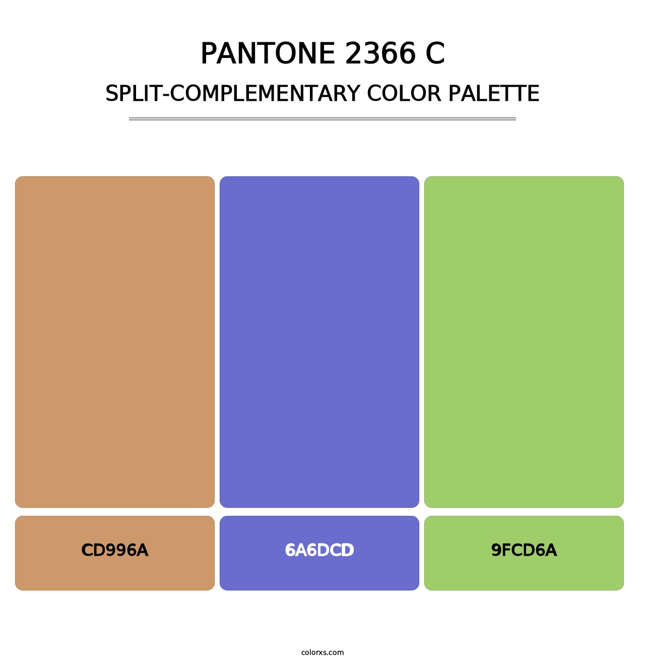 PANTONE 2366 C - Split-Complementary Color Palette