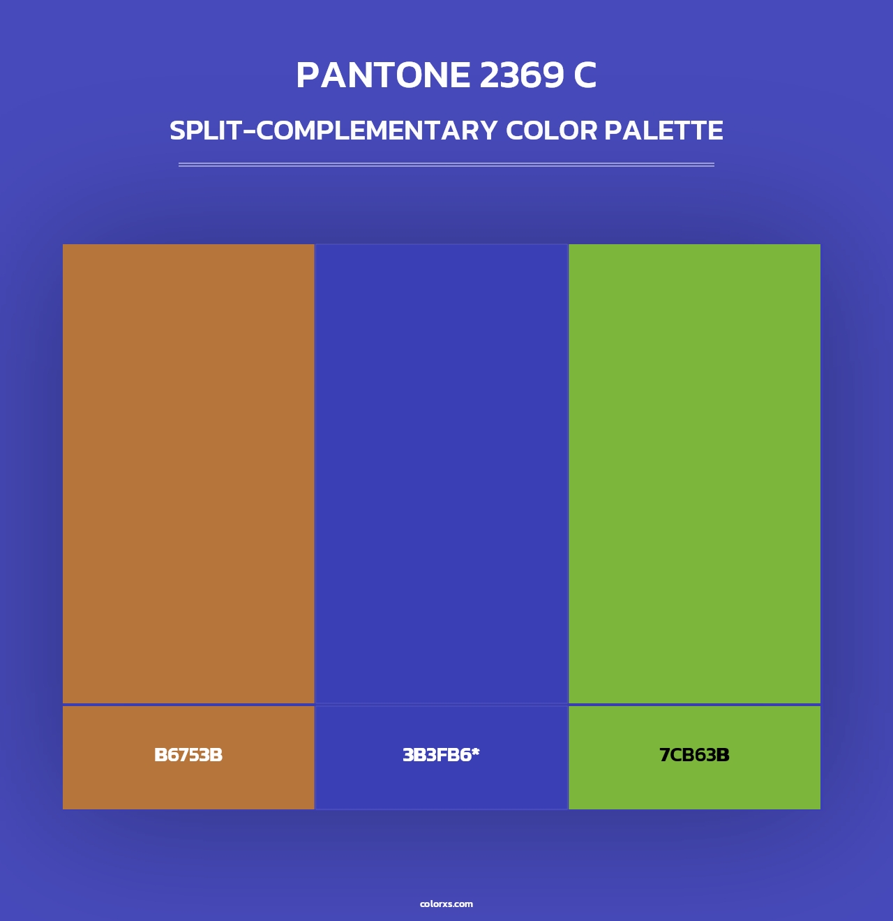 PANTONE 2369 C - Split-Complementary Color Palette