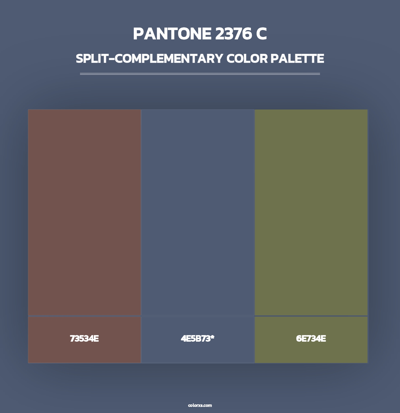 PANTONE 2376 C - Split-Complementary Color Palette