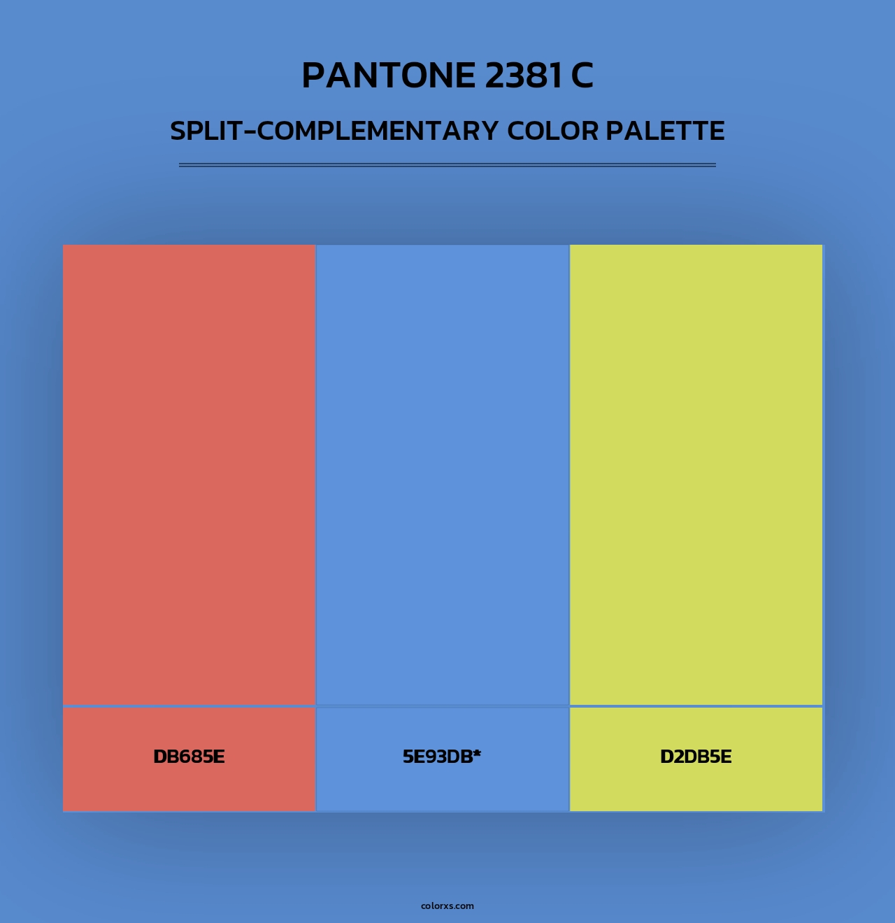 PANTONE 2381 C - Split-Complementary Color Palette