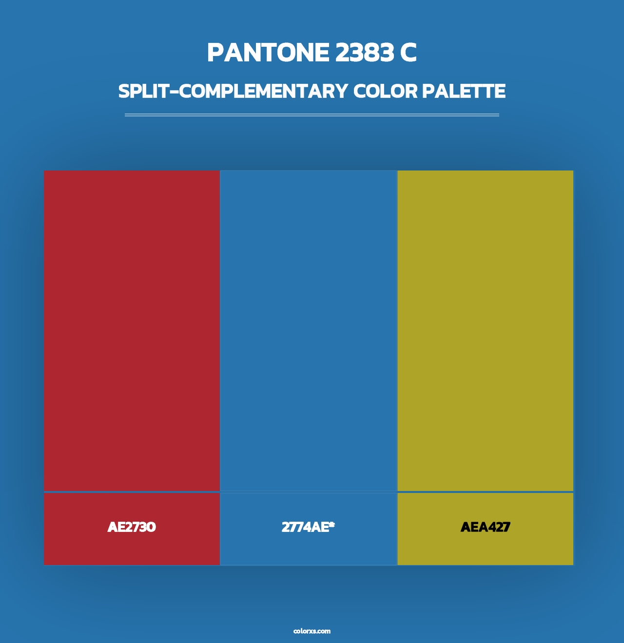 PANTONE 2383 C - Split-Complementary Color Palette
