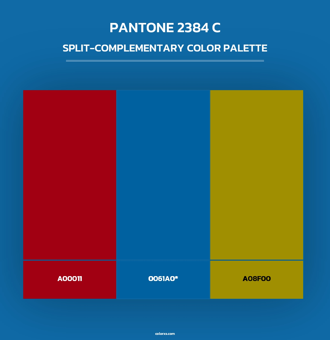 PANTONE 2384 C - Split-Complementary Color Palette