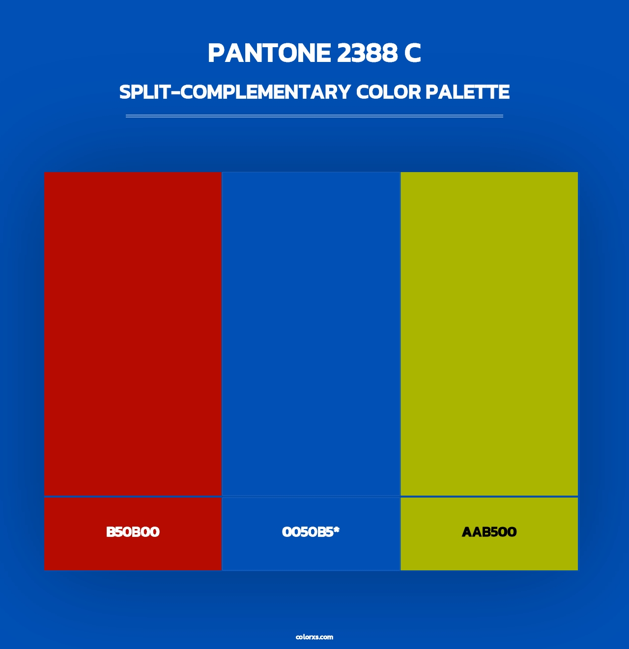 PANTONE 2388 C - Split-Complementary Color Palette