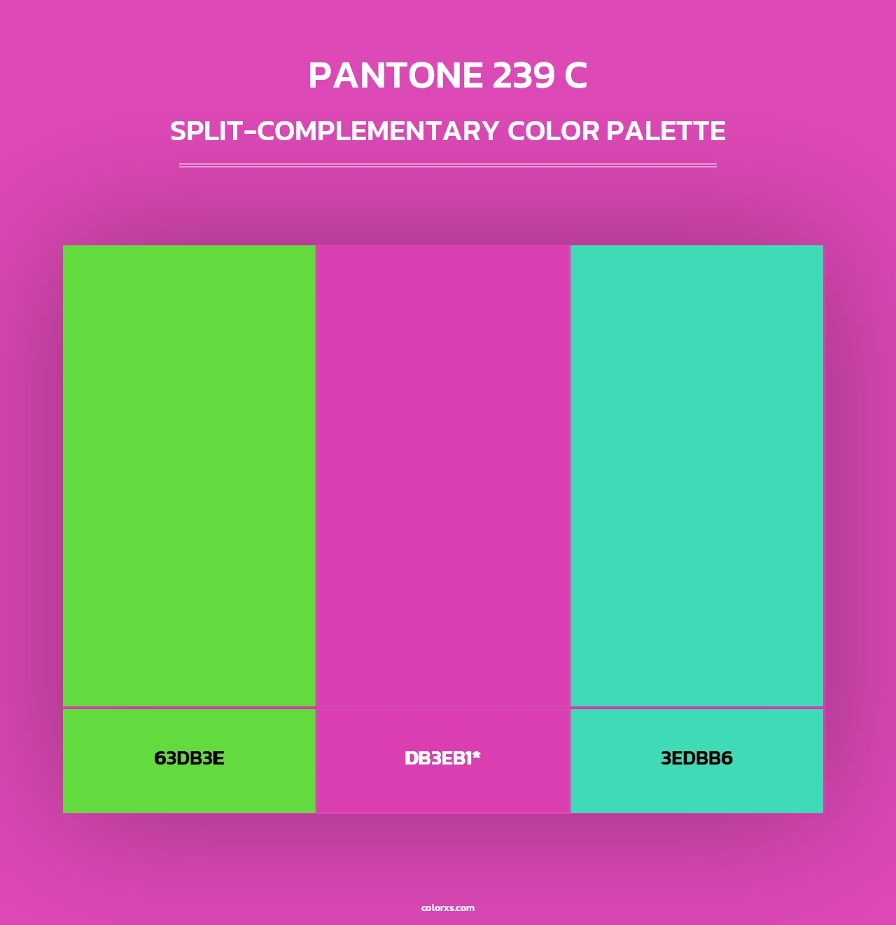 PANTONE 239 C - Split-Complementary Color Palette