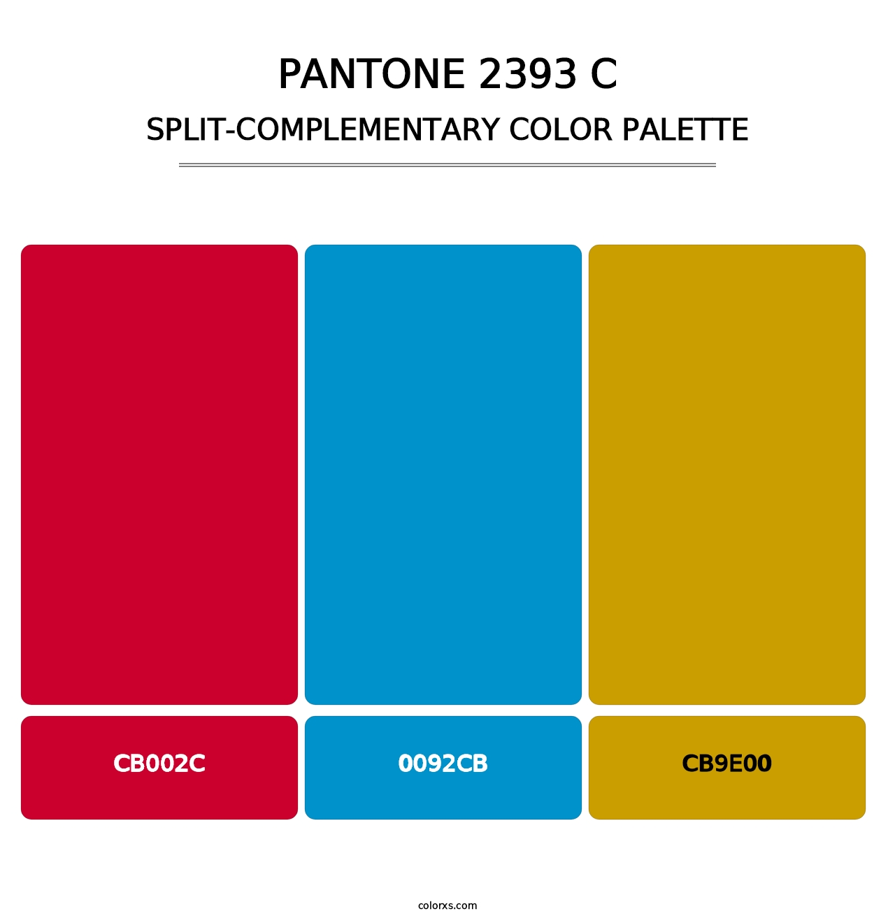 PANTONE 2393 C - Split-Complementary Color Palette