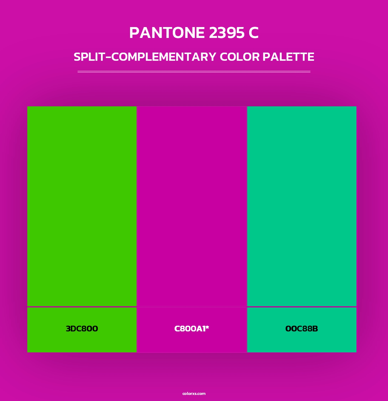 PANTONE 2395 C - Split-Complementary Color Palette