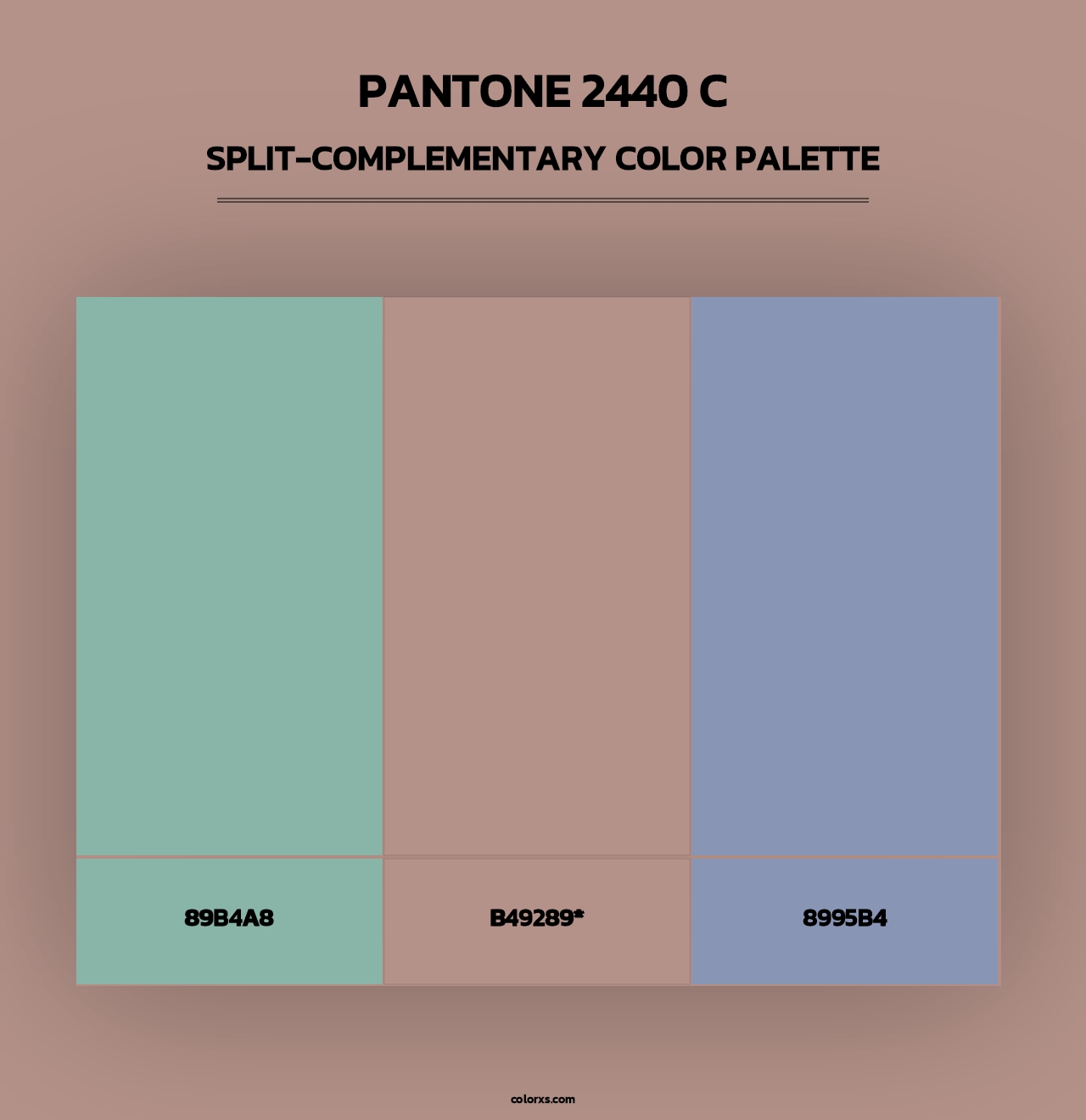 PANTONE 2440 C - Split-Complementary Color Palette