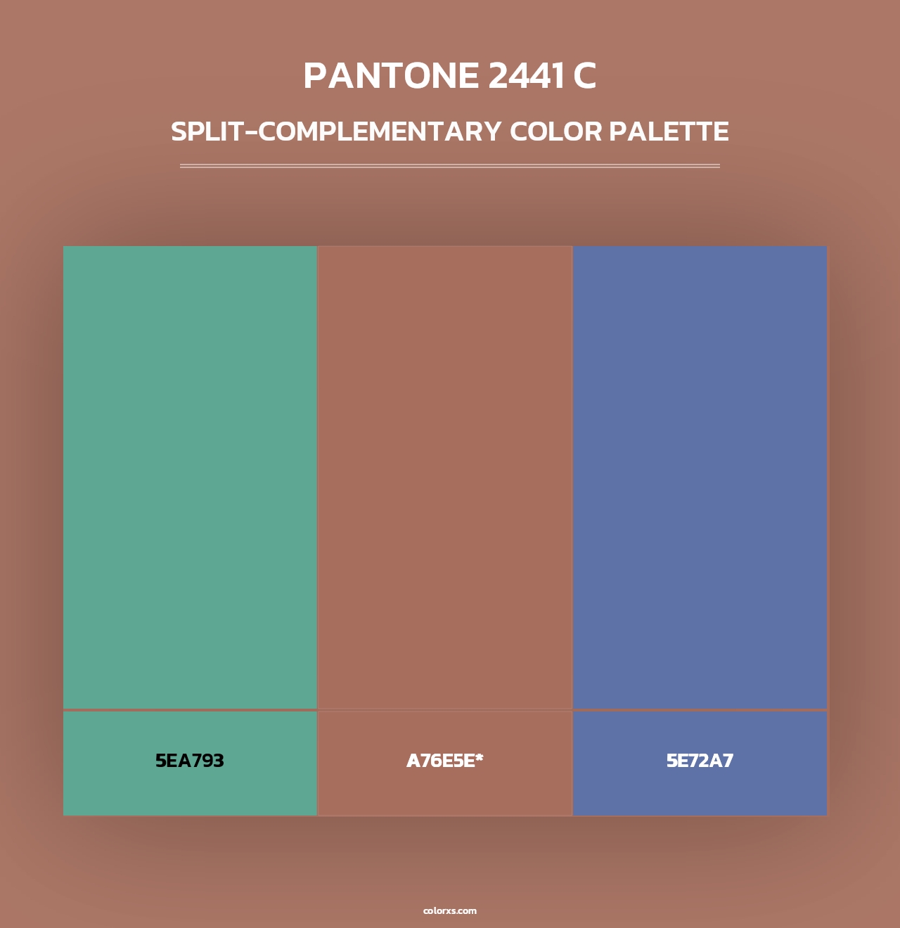 PANTONE 2441 C - Split-Complementary Color Palette