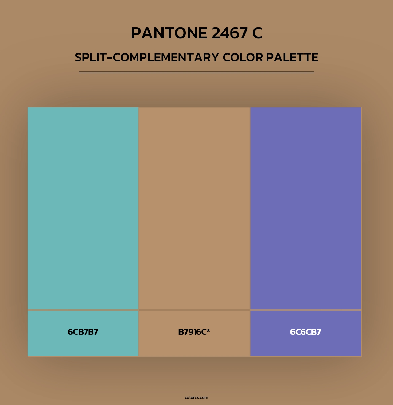 PANTONE 2467 C - Split-Complementary Color Palette