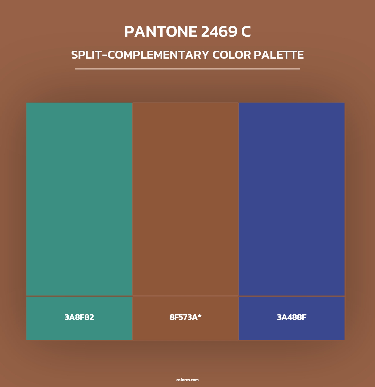 PANTONE 2469 C - Split-Complementary Color Palette