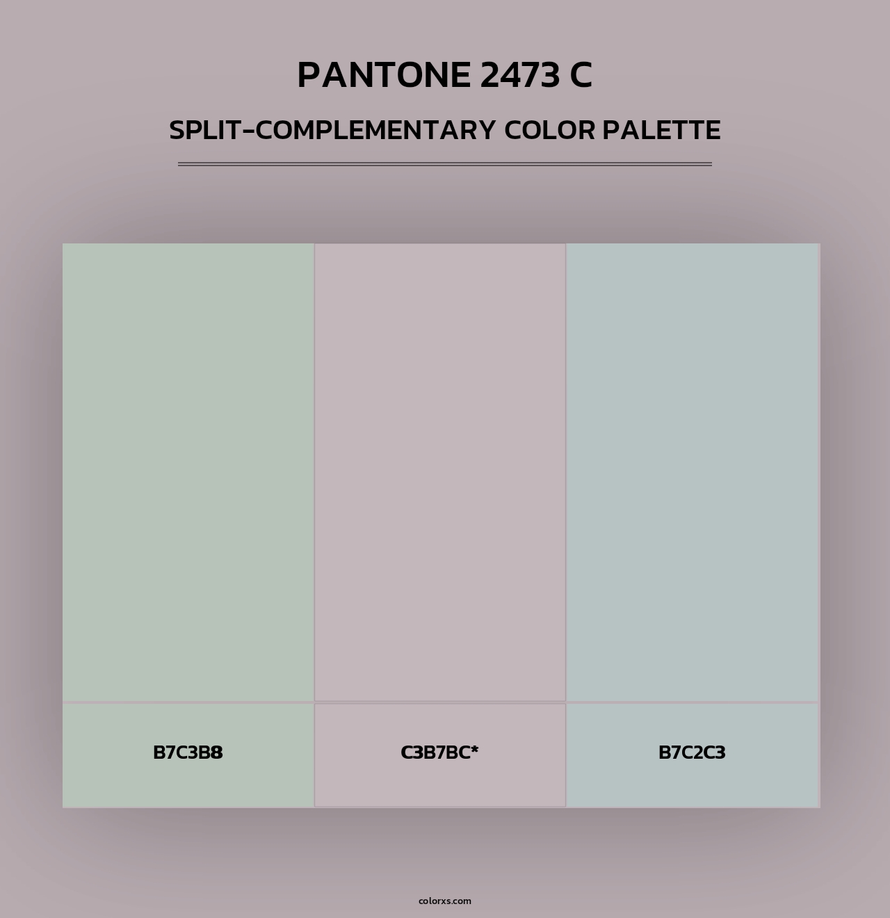 PANTONE 2473 C - Split-Complementary Color Palette